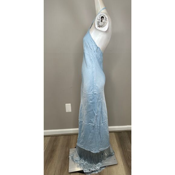 NWT CAMILA COELHO PAYTON MAXI DRESS DUSTY BLUE SIZE S $278 - Picture 4 of 8